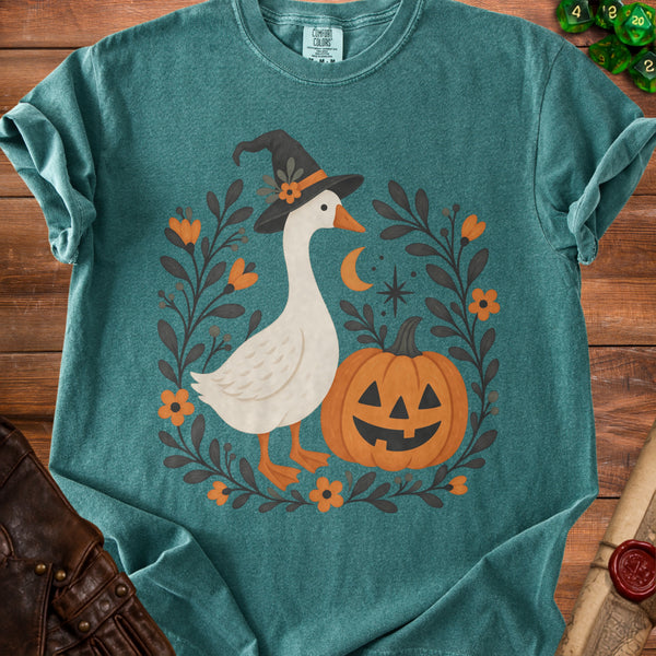 Witch Goose T-Shirt in Blue Spruce