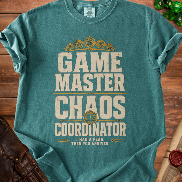 Gaming Chaos T-shirt in Blue Spruce