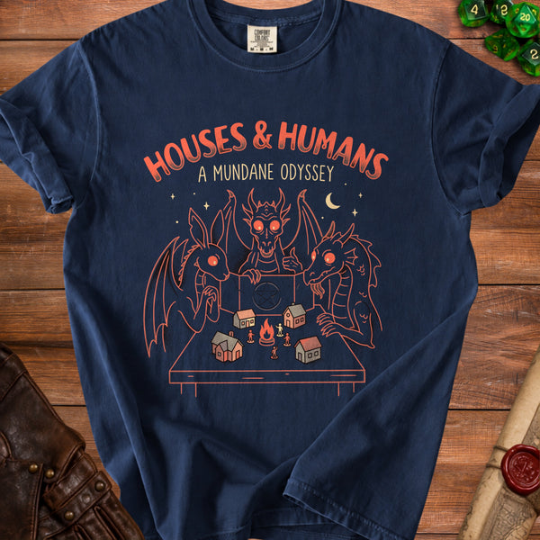 Houses & Humans Mundane Odyssey T-Shirt in True Navy