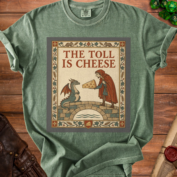Cheese Toll T-Shirt in Moss