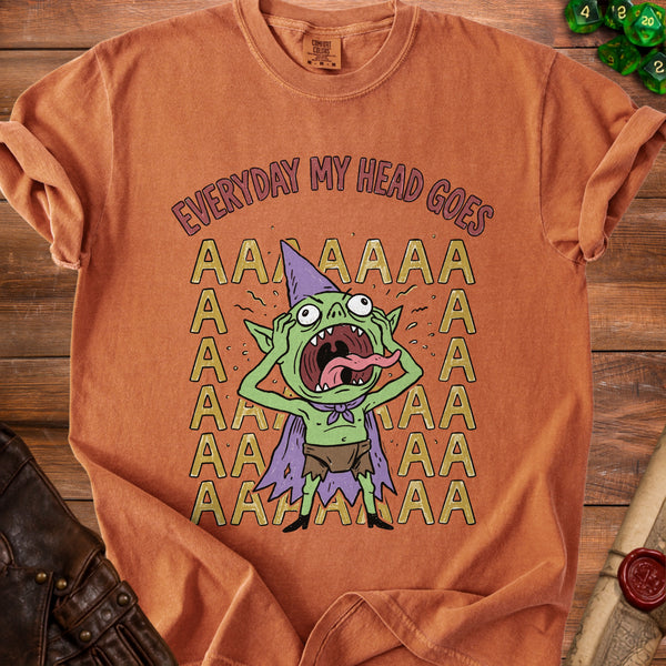 Head Goes AAAA T-shirt in Yam