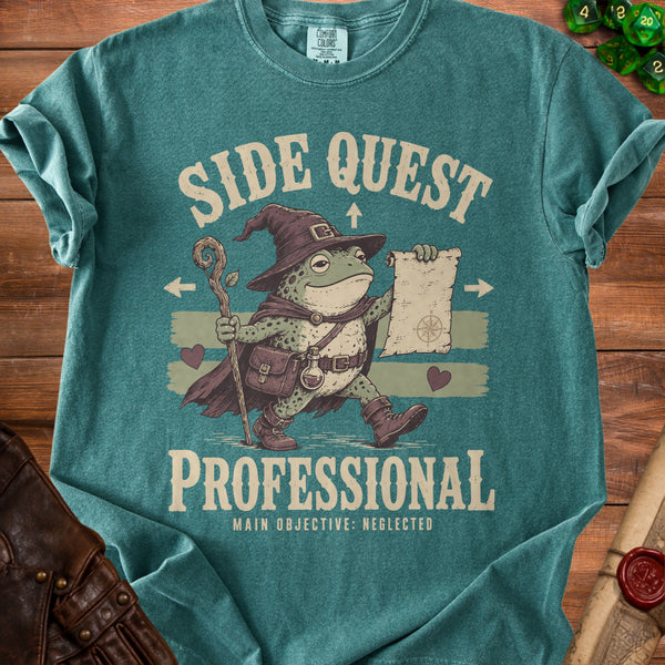 Side Quest Professional T-shirt in Blue Spruce