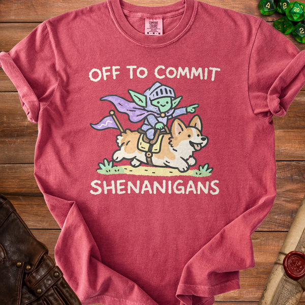 Goblin Shenanigans T-Shirt in Crimson