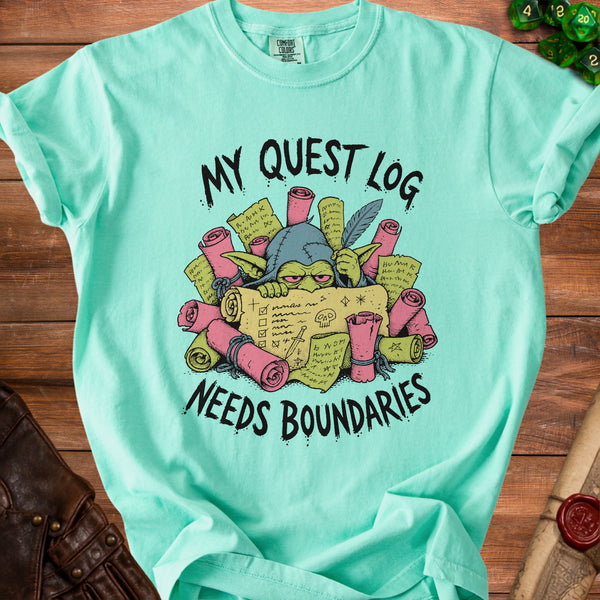 My Quest Log T-Shirt in Island Reef