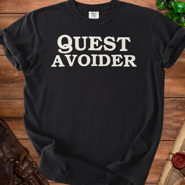 Quest Avoider T-Shirt in Black