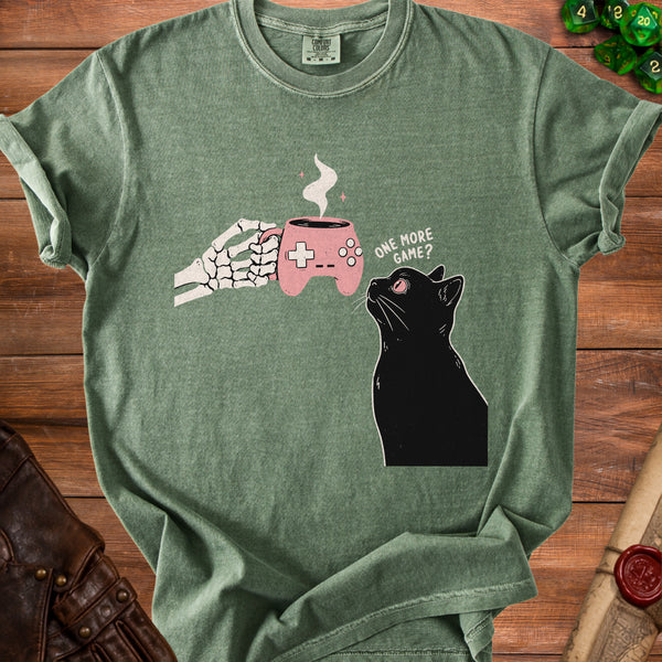 One More Game T-Shirt in Moss