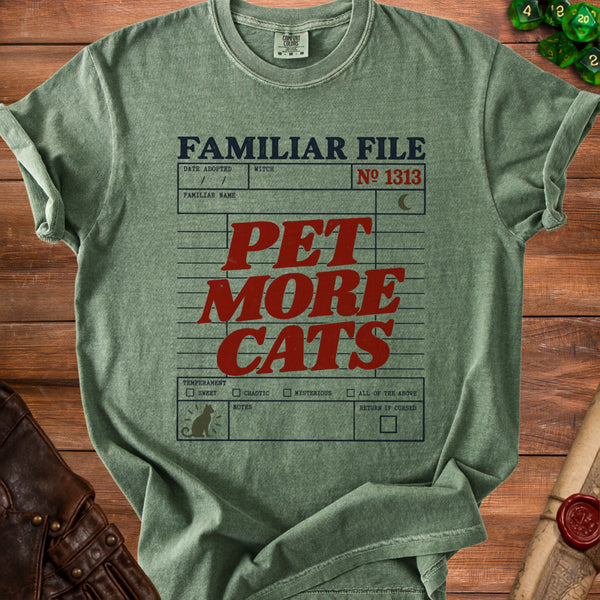Familiar File T-Shirt in Moss