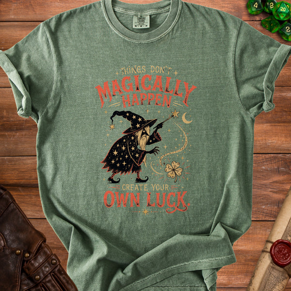 Wizard's Luck T-shirt in Moss