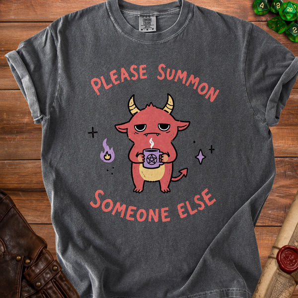 No Summoning T-Shirt in Pepper