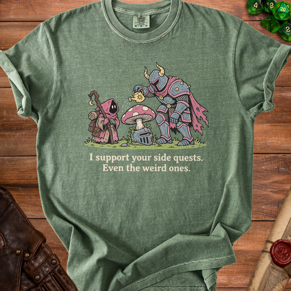 Side Quest Mushroom T-Shirt in Moss