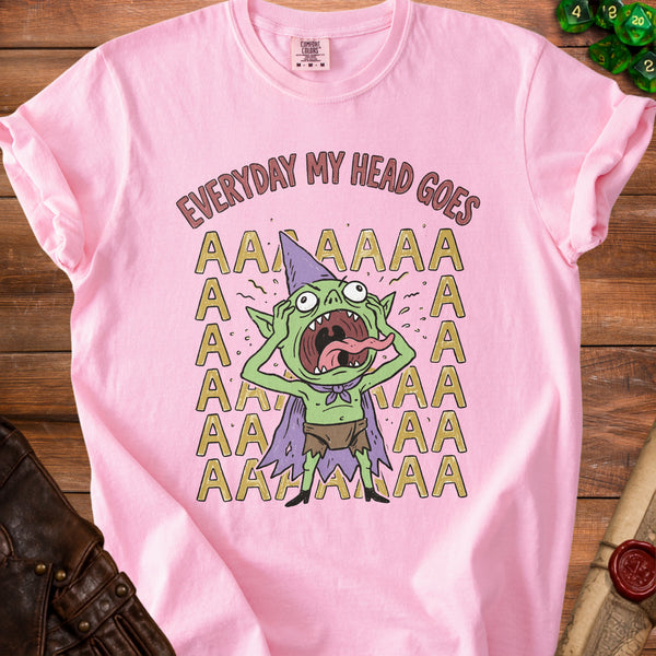 Head Goes AAAA T-shirt in Blossom