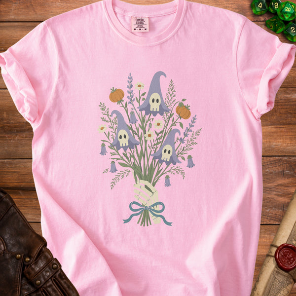 Spooky Bouquet Botanical Charm T-Shirt in Blossom