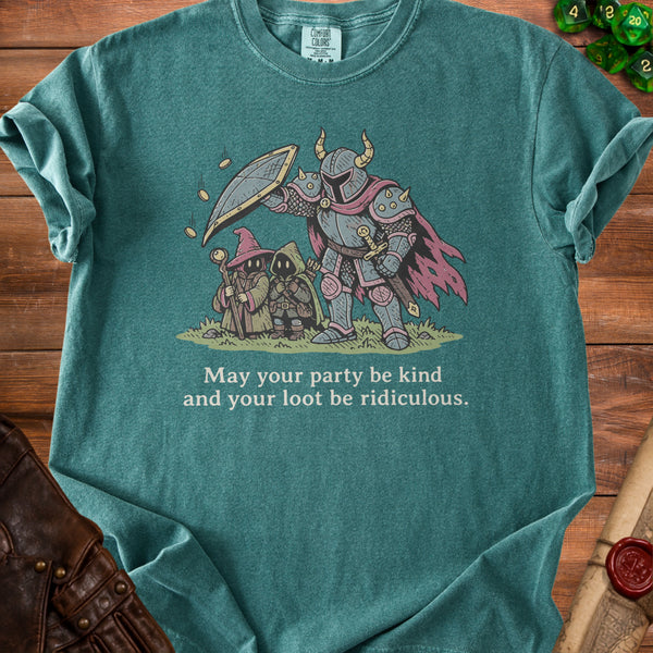 Kind Party T-Shirt in Blue Spruce