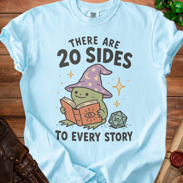 20 Sides Story T-Shirt in Chambray