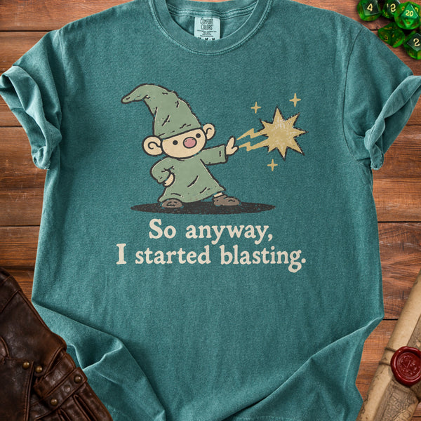 Wizard Blasting T-Shirt in Blue Spruce