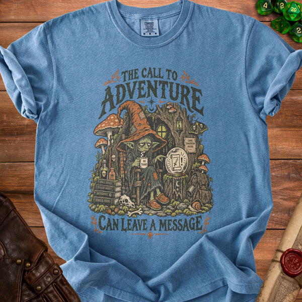Introvert Goblin T-Shirt in Blue Jean