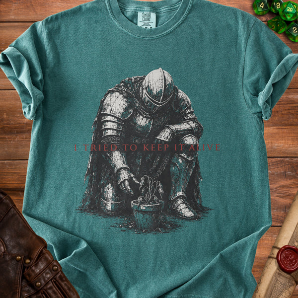 Fallen Knight Enduring Vigil T-Shirt in Blue Spruce