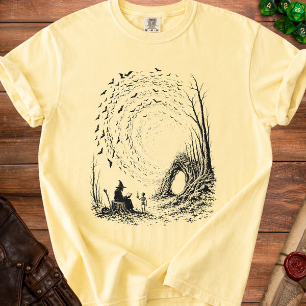 Gothic Witch T-Shirt in Butter