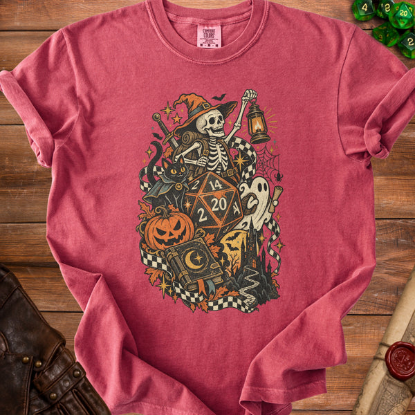 Spooky Quest T-shirt in Crimson