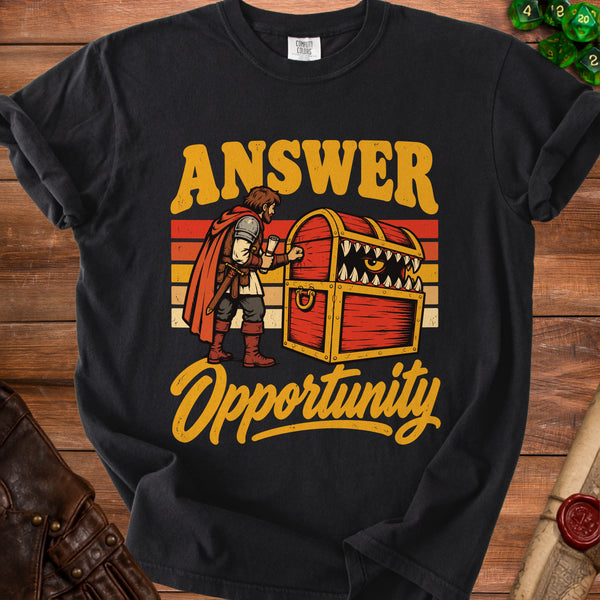 Mimic Opportunity It Bites Back T-Shirt in Black
