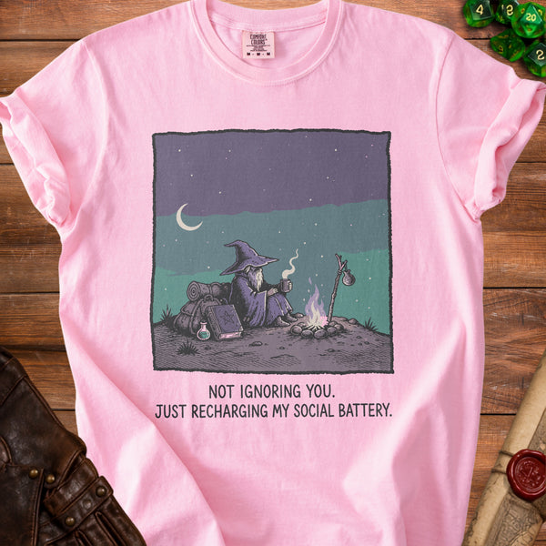 Social Battery T-Shirt in Blossom