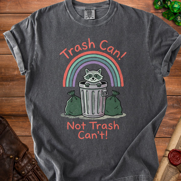 Can-Do Raccoon T-Shirt in Pepper