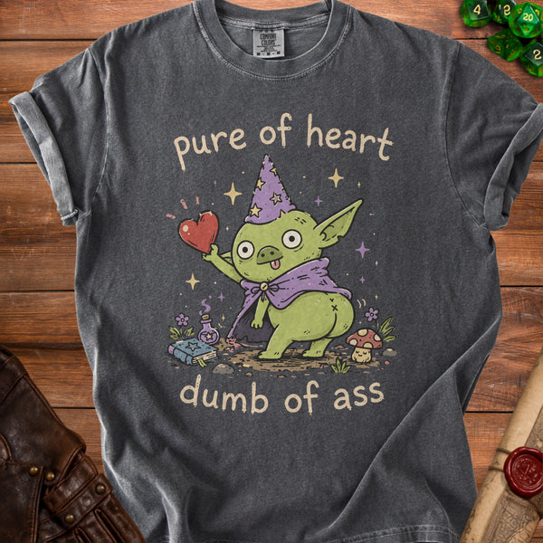 Pure Heart Dumb Ass T-shirt in Pepper