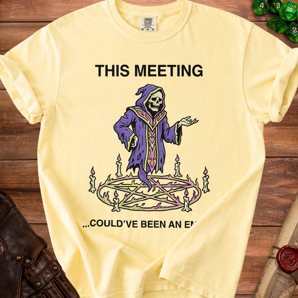 Meeting Email T-Shirt in Butter