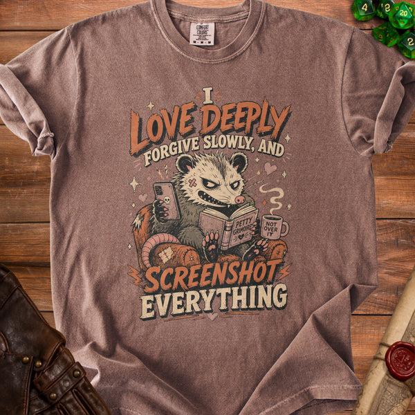 Petty Possum T-shirt in Espresso
