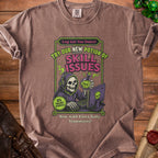 Shirt graphic of a skeleton gamer with "Skill Issues" and "0% Talent Required" text.
