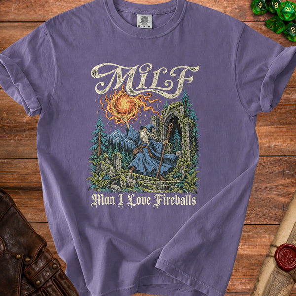 MILF Wizard T-Shirt in Grape