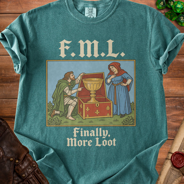 FML Loot T-Shirt in Blue Spruce
