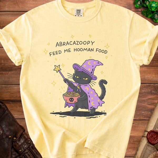 Wizard Cat Purr-fect Potion T-Shirt in Butter