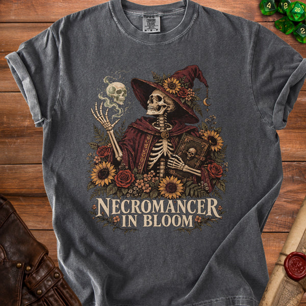 Necromancer Bloom Sunflower T-Shirt in Pepper