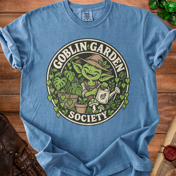 Goblin Garden T-Shirt in Blue Jean