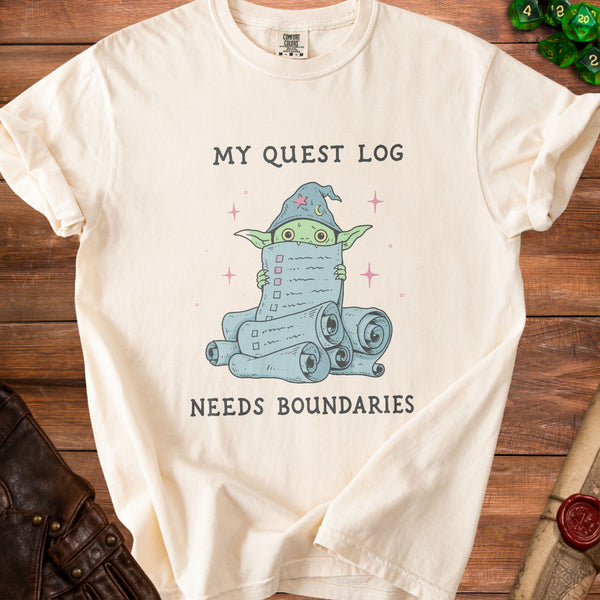 Quest Log T-shirt in Ivory