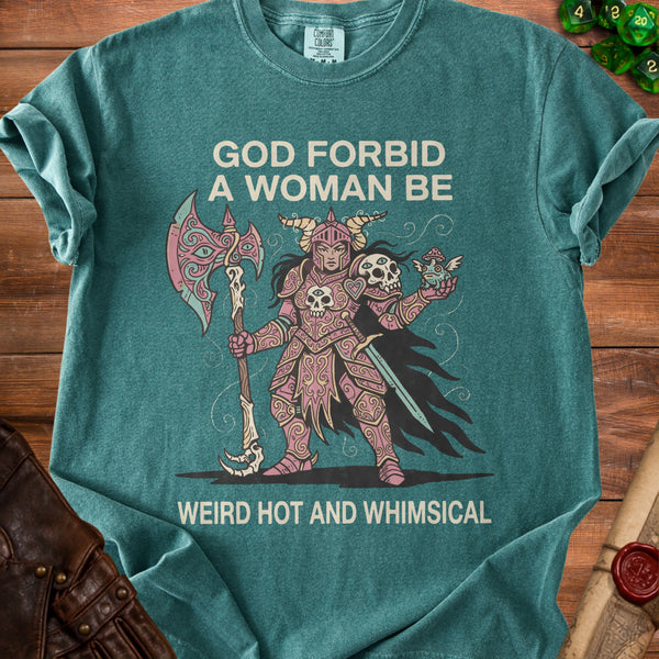 Weird Whimsical T-shirt in Blue Spruce