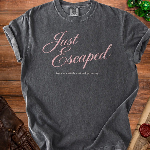 Just Escaped T-Shirt in Pepper