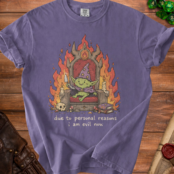 Evil Goblin T-shirt in Grape