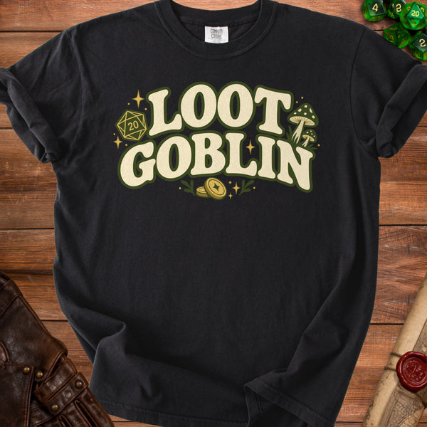 Loot Goblin T-shirt in Black