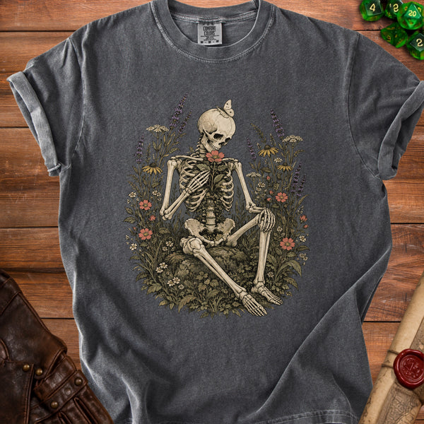 Wildflower Skeleton T-shirt in Pepper
