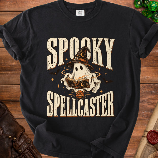 Spooky Spellcaster T-Shirt in Black
