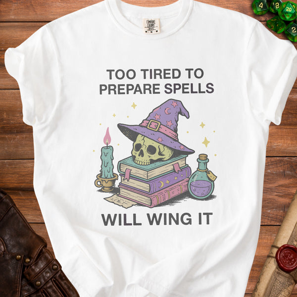 Wing It Witch T-shirt in White