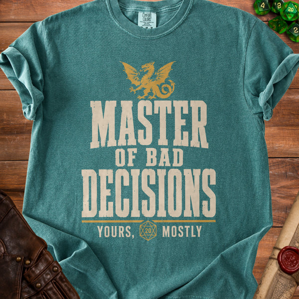 Master Decisions T-shirt in Blue Spruce