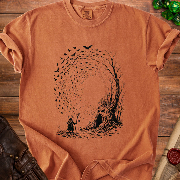 Bat Vortex T-Shirt in Yam