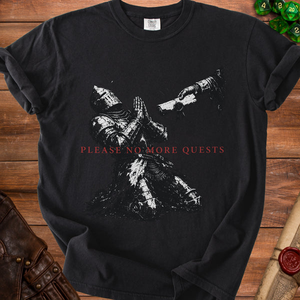 No More Quests T-Shirt in Black