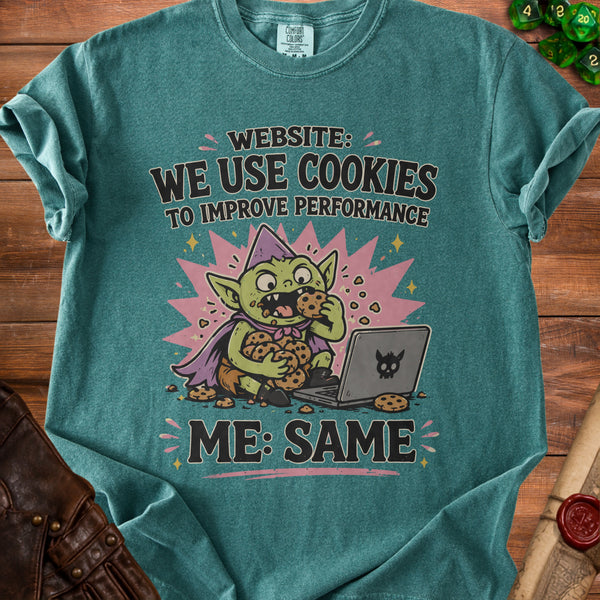 Cookie Goblin T-Shirt in Blue Spruce