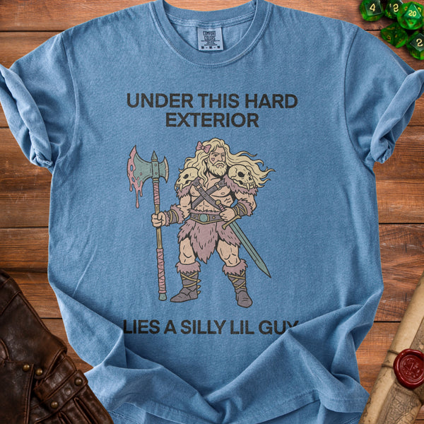 Silly Lil Guy Secret Softie T-Shirt in Blue Jean