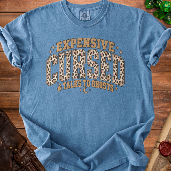 Expensive Cursed T-Shirt in Blue Jean