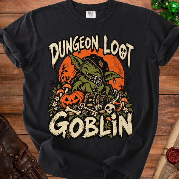 Loot Goblin T-shirt in Black